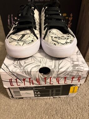 DC Star Wars Black and White Graphic Low-Top Sneakers